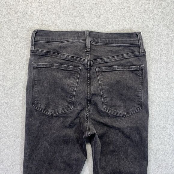 Madewell Jeans Womens 27 Black 10" High Rise Skinny Stretch Denim - Picture 9 of 14